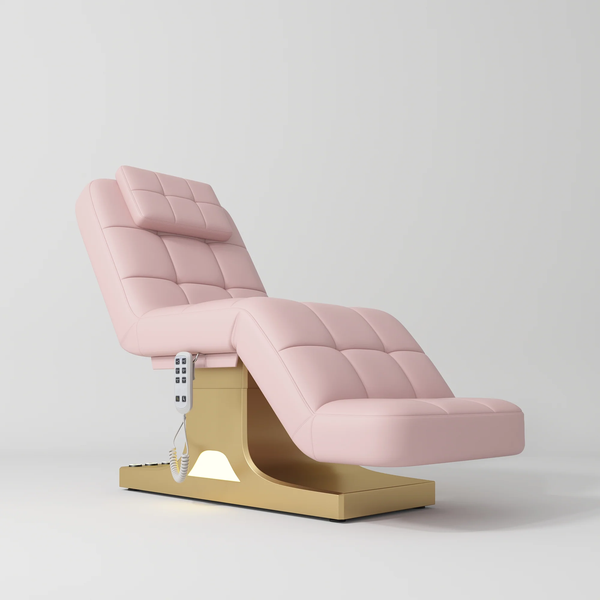 Manufakturo Saphir version A Luxury Electric Lash Beauty Bed - Hand & Foot Controls Bare Blush