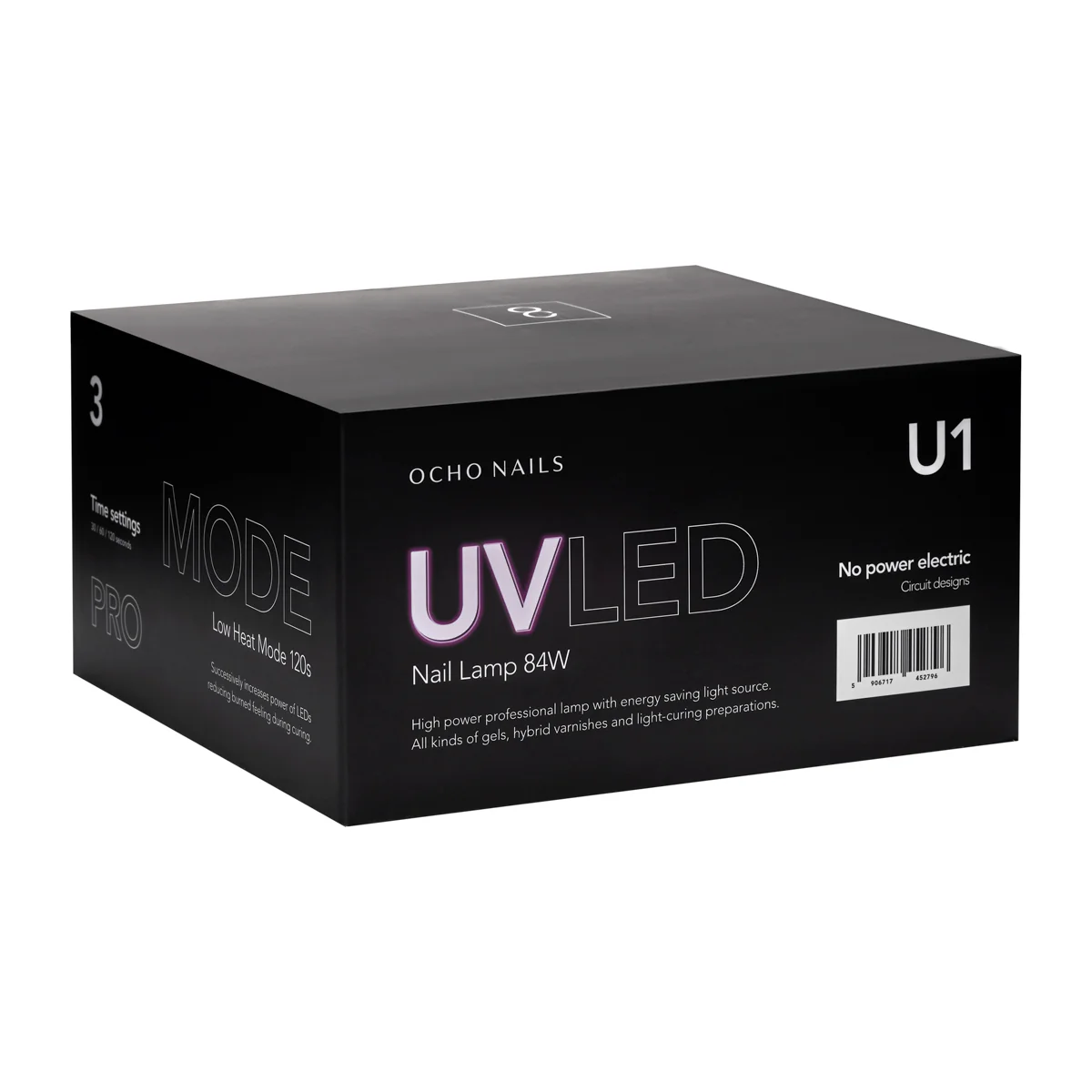 Ocho Nails 8 LED UV lamp white 84W - Image 2