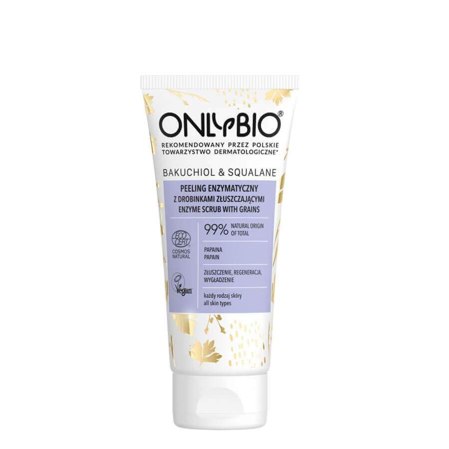 OnlyBio Bakuchiol & Squalane Enzyme Face Scrub with Grains
