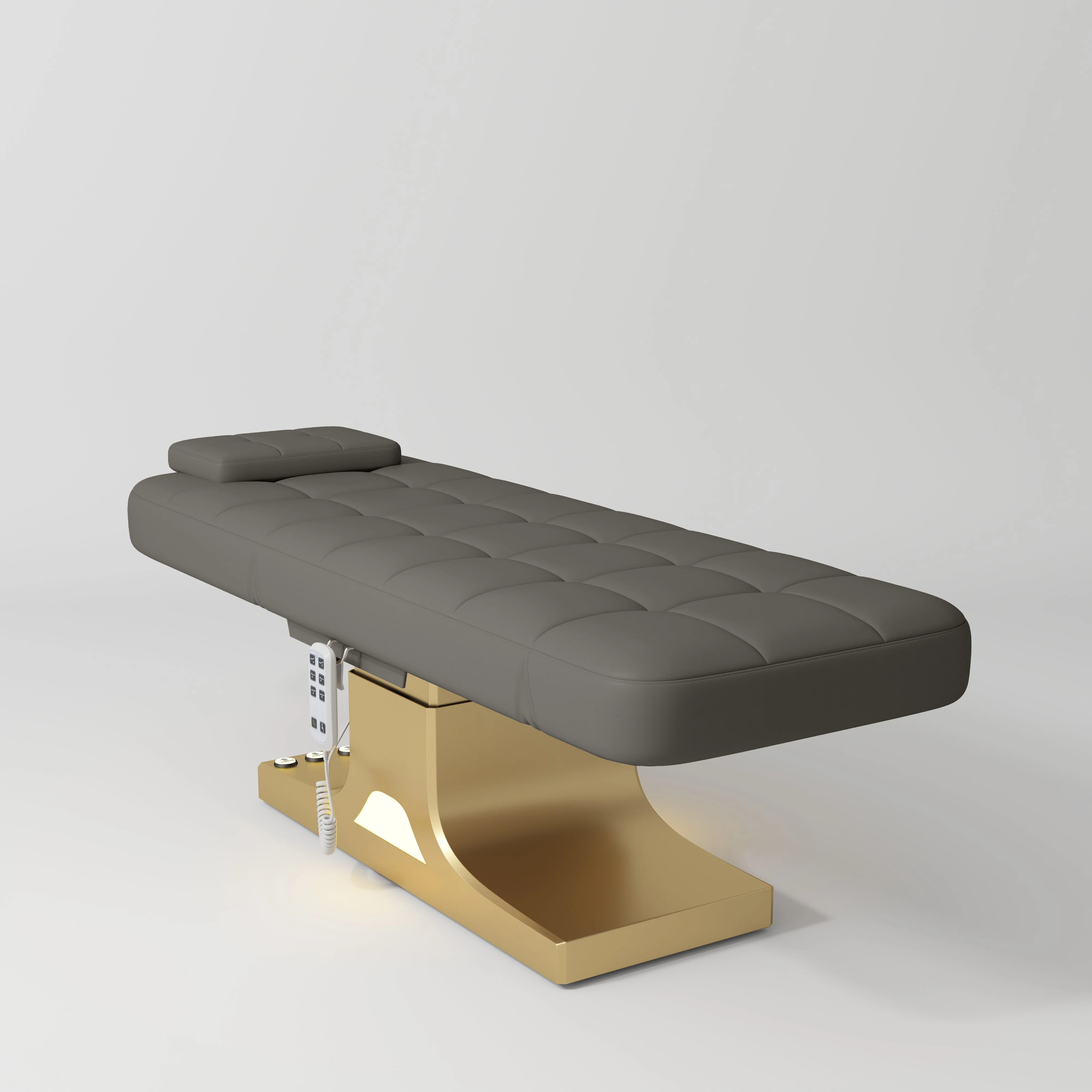 OUTLET Manufakturo Saphir version A Luxury Electric Lash Beauty Bed - Hand & Foot Controls Deep Ash - Image 6