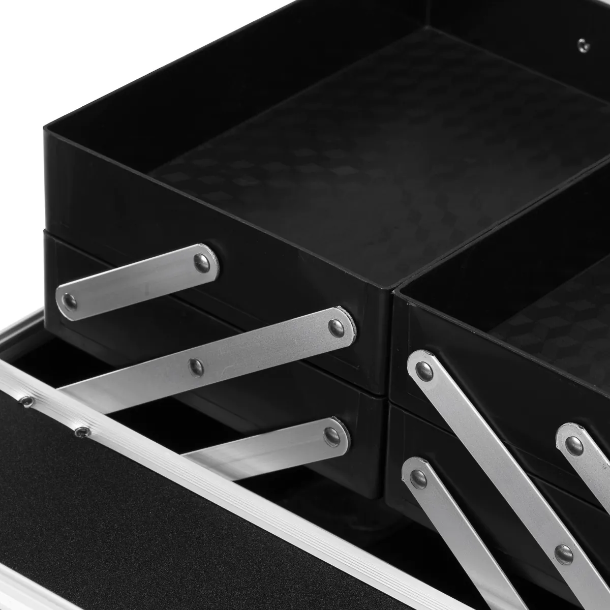 Professional Black Cosmetic Case 44 – Durable, Stylish Organizer for Mobile Stylists & Beauty Tools - Image 6