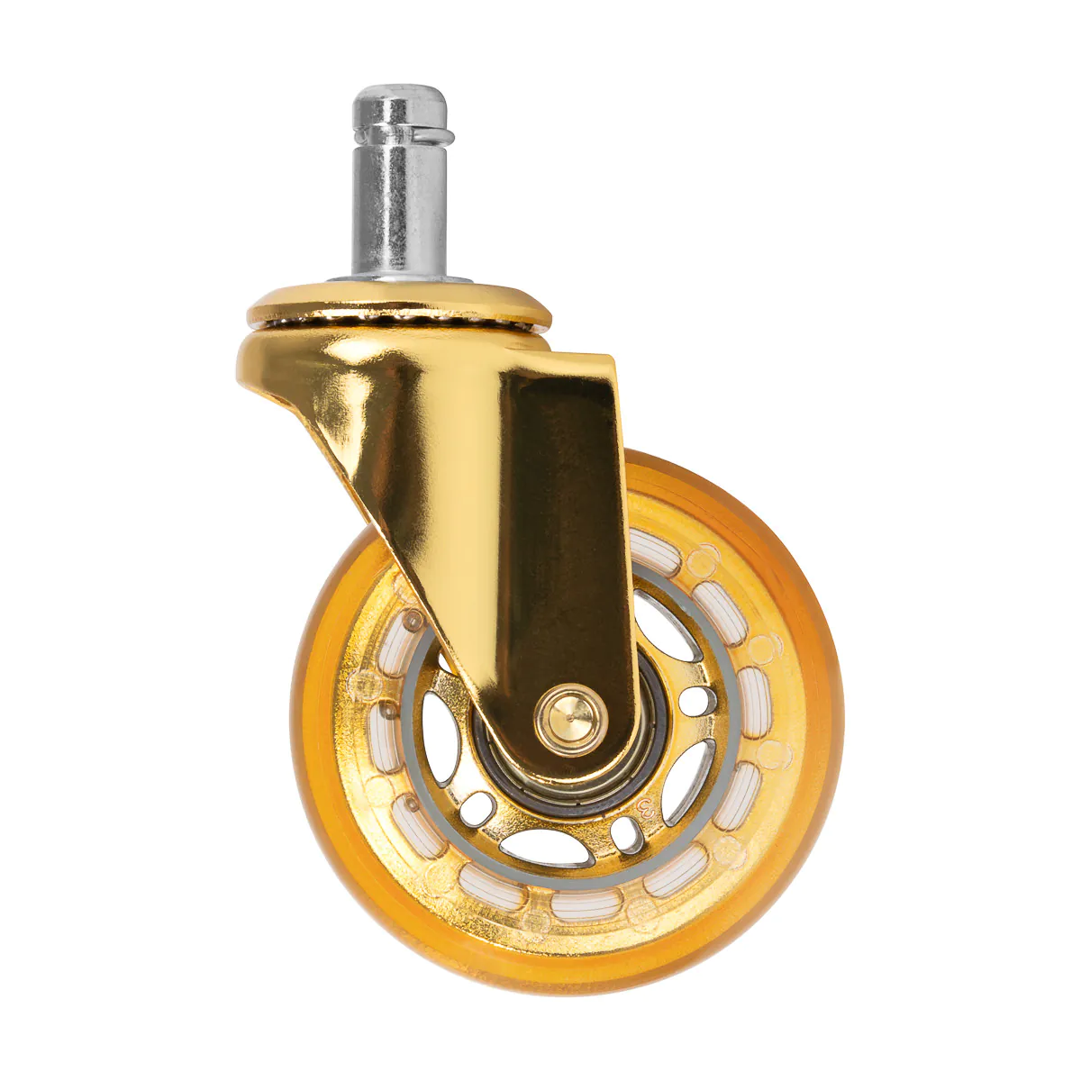 Roll Speed Stool Wheels Replacement Gold Press-on Set - Image 3