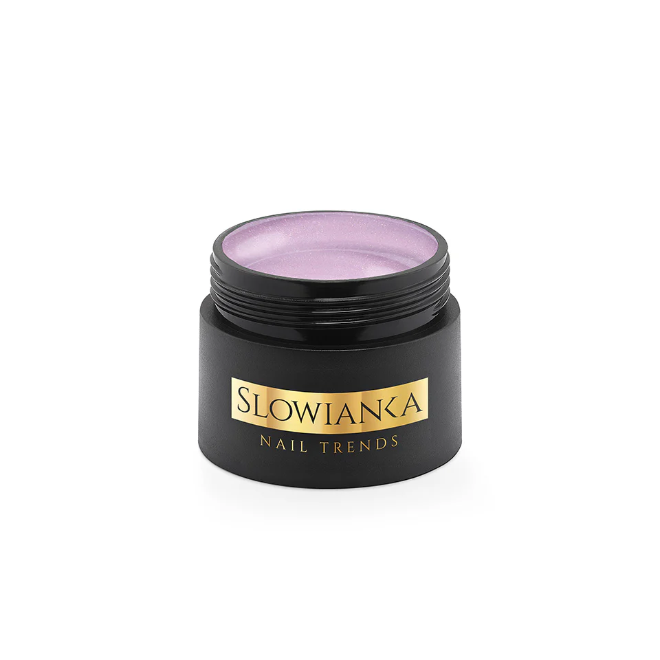 Slowianka Pinky Holo Cover Builder Gel - Ideal Tixotropic