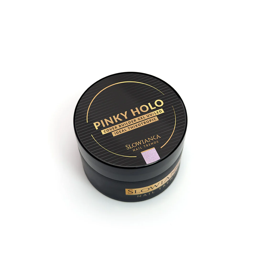 Slowianka Pinky Holo Cover Builder Gel - Ideal Tixotropic - Image 3