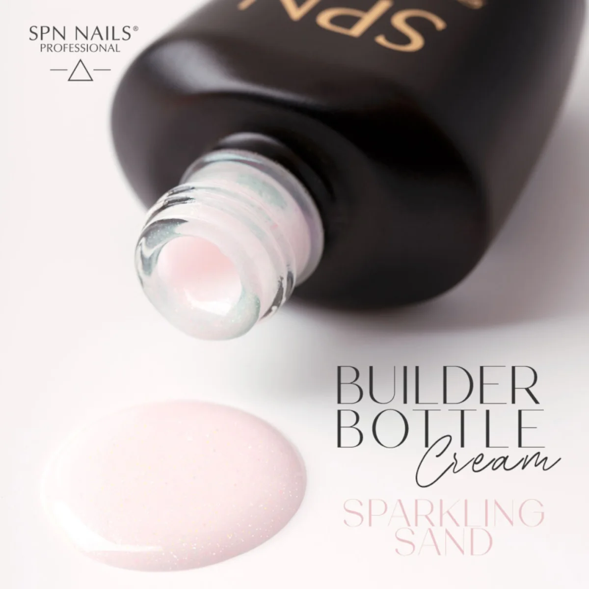SPN Nails Builder Bottle Cream Sparkling Sand - Image 3