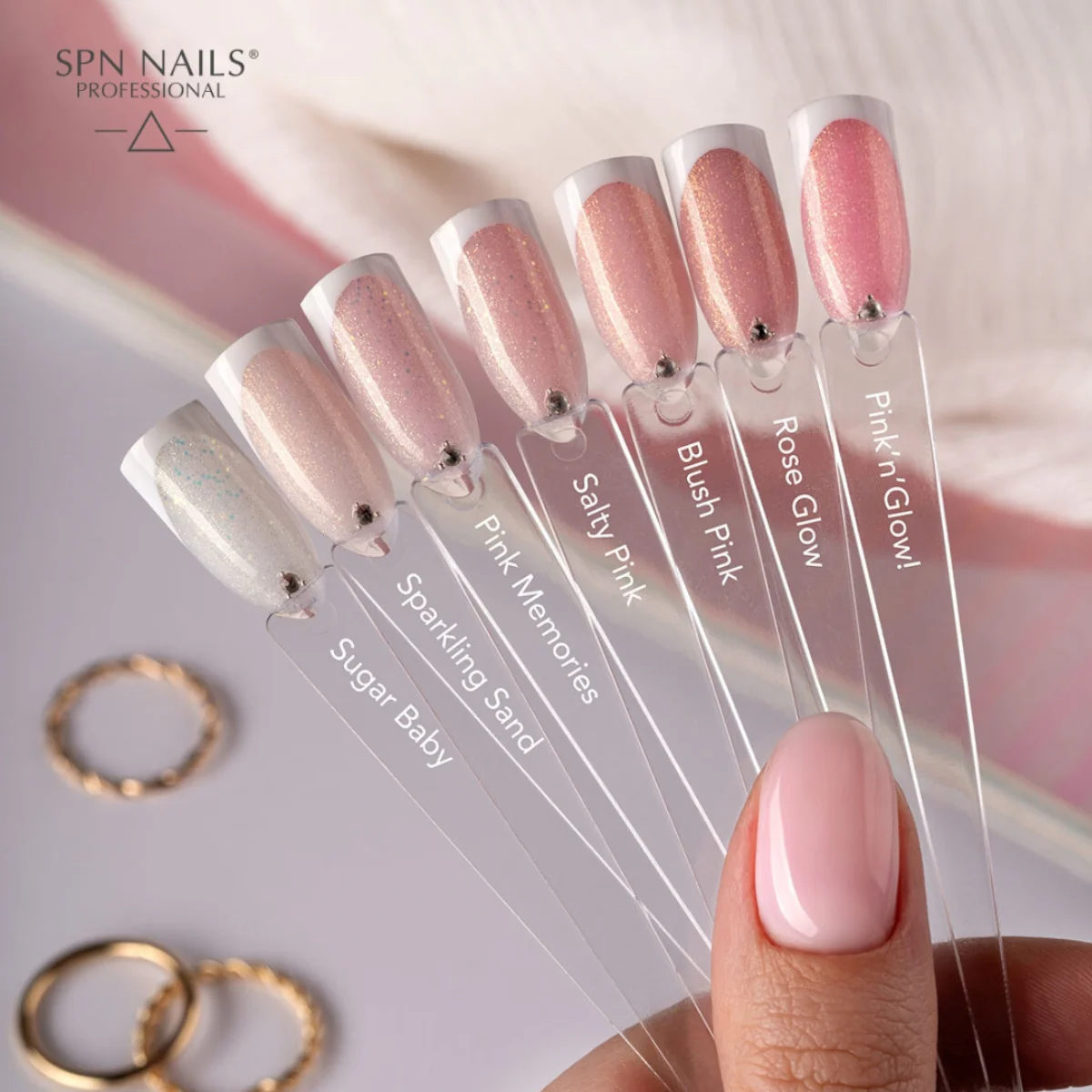 SPN Nails Builder Bottle Cream Sparkling Sand - Image 5