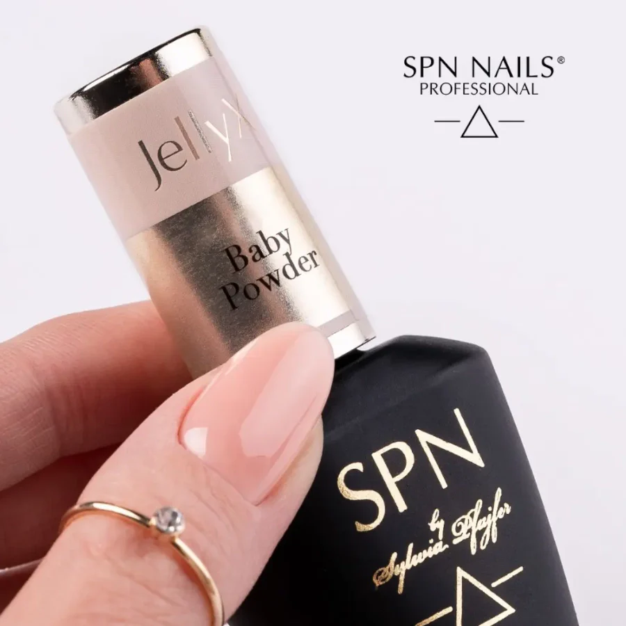 SPN Nails Jellyx UV/LED Gel Nail Polish Baby Powder - Image 2