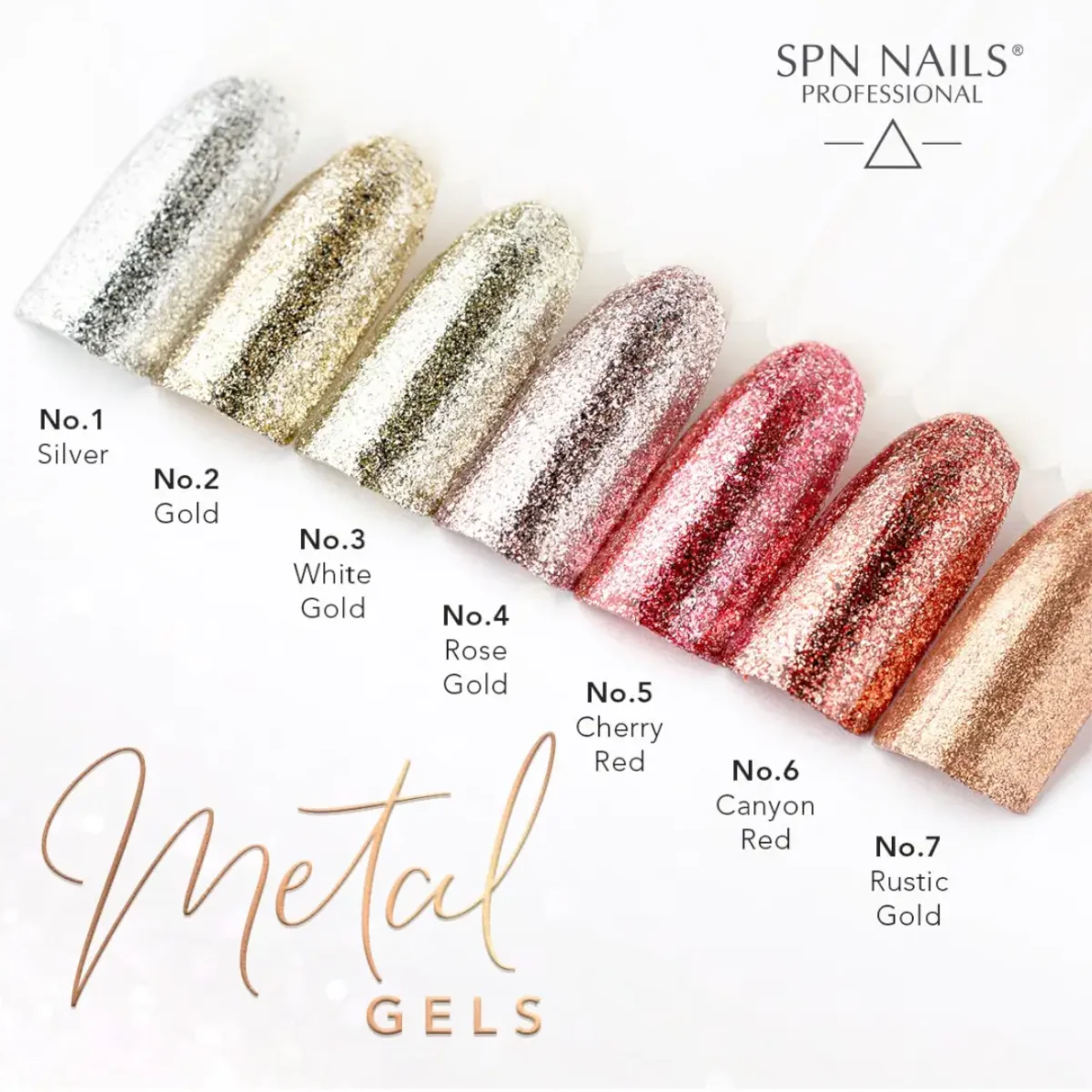 SPN Nails Metal Gel No.1 Silver - Image 4