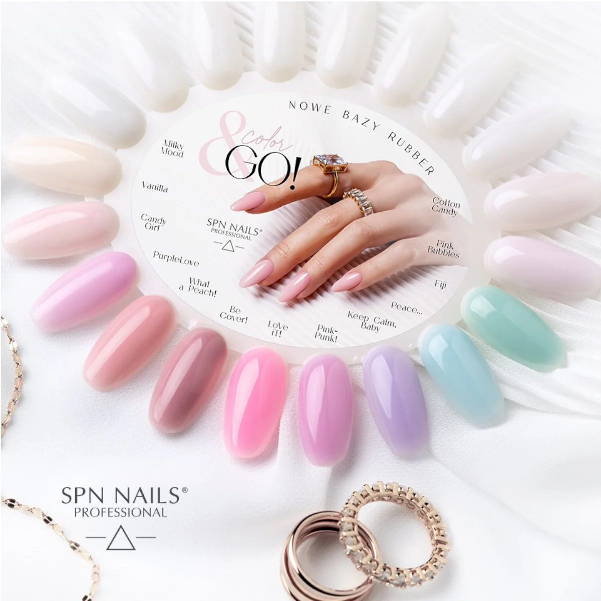 SPN Nails Rubber Base COLOR & GO! Cotton Candy - Image 6
