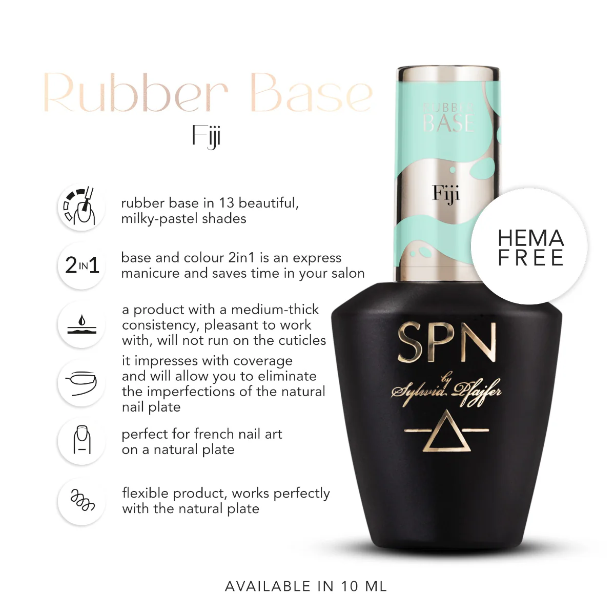 SPN Nails Rubber Base COLOR & GO! Fiji - Image 3