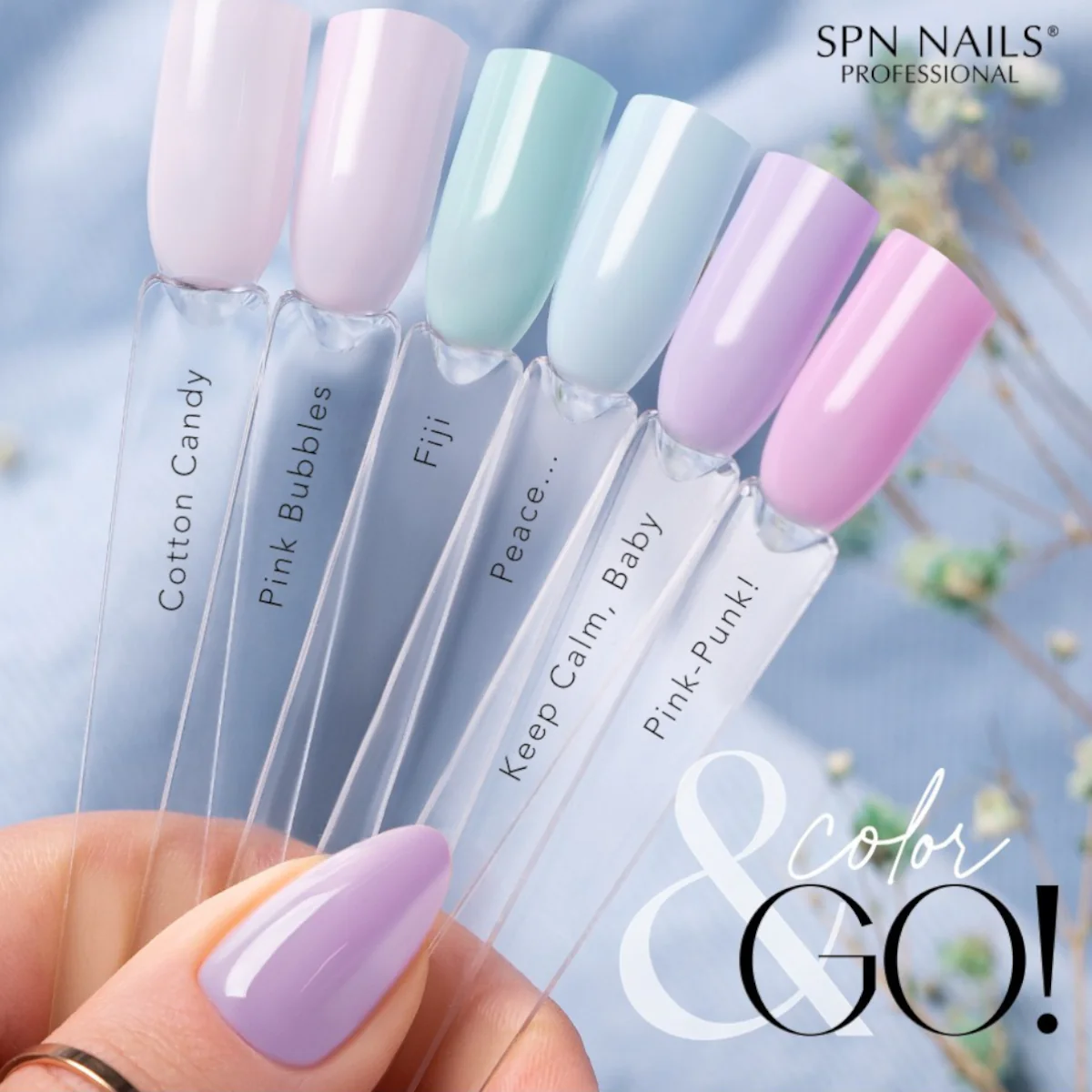 SPN Nails Rubber Base COLOR & GO! Peace... - Image 6
