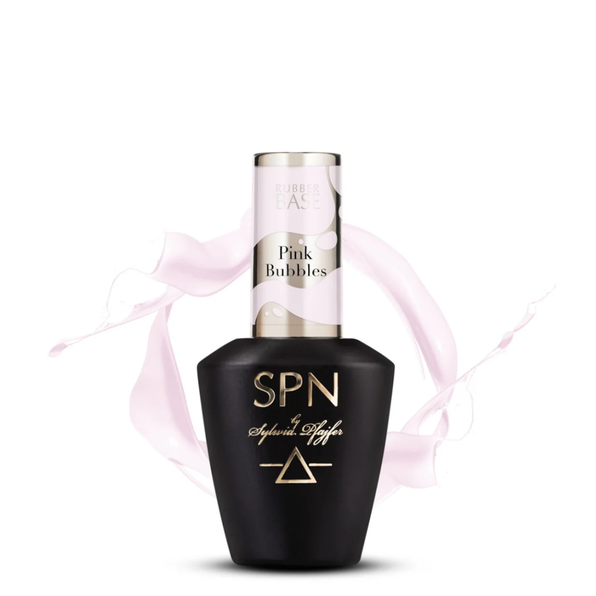 SPN Nails Rubber Base COLOR & GO! Pink Bubbles