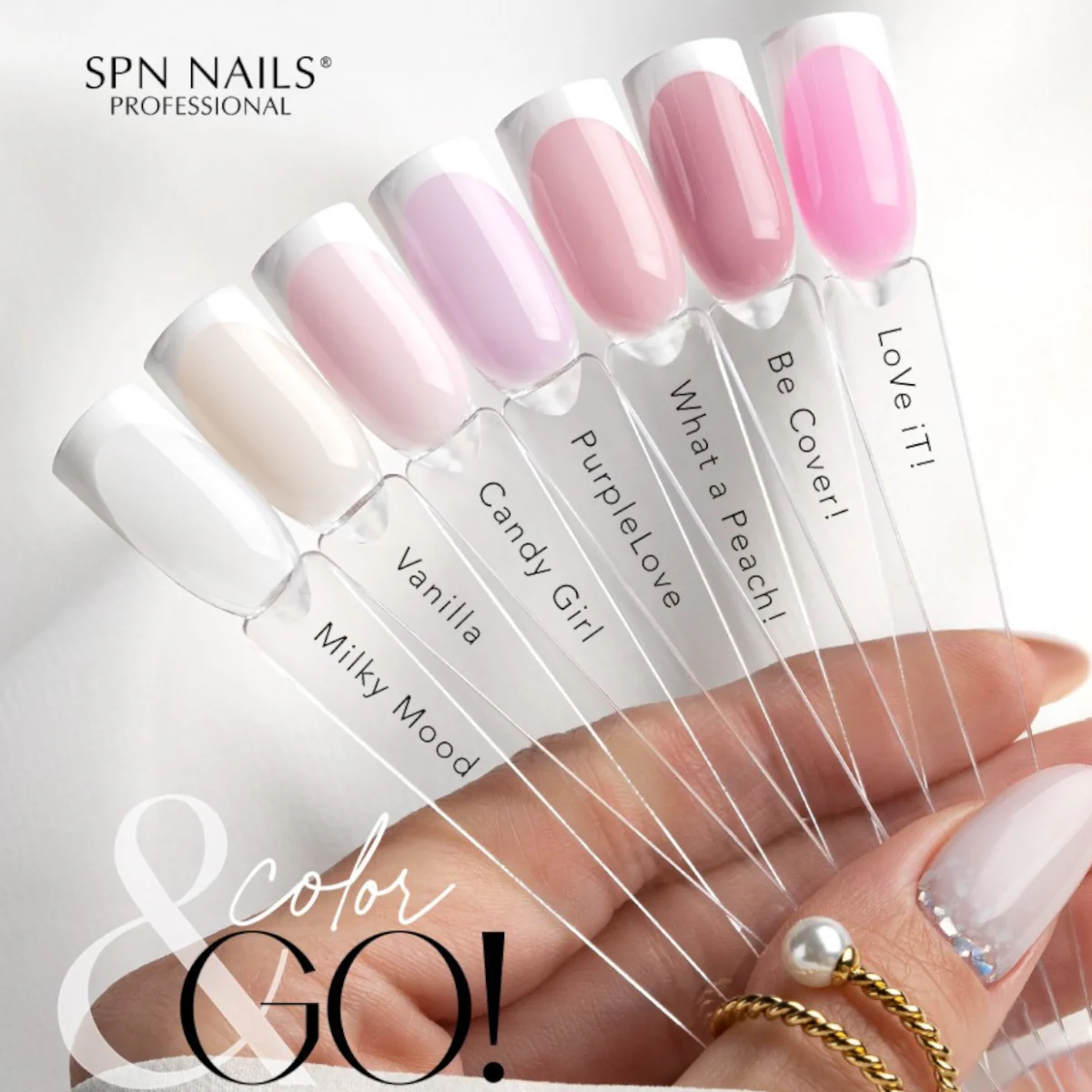 SPN Nails Rubber Base COLOR & GO! Vanilla - Image 5