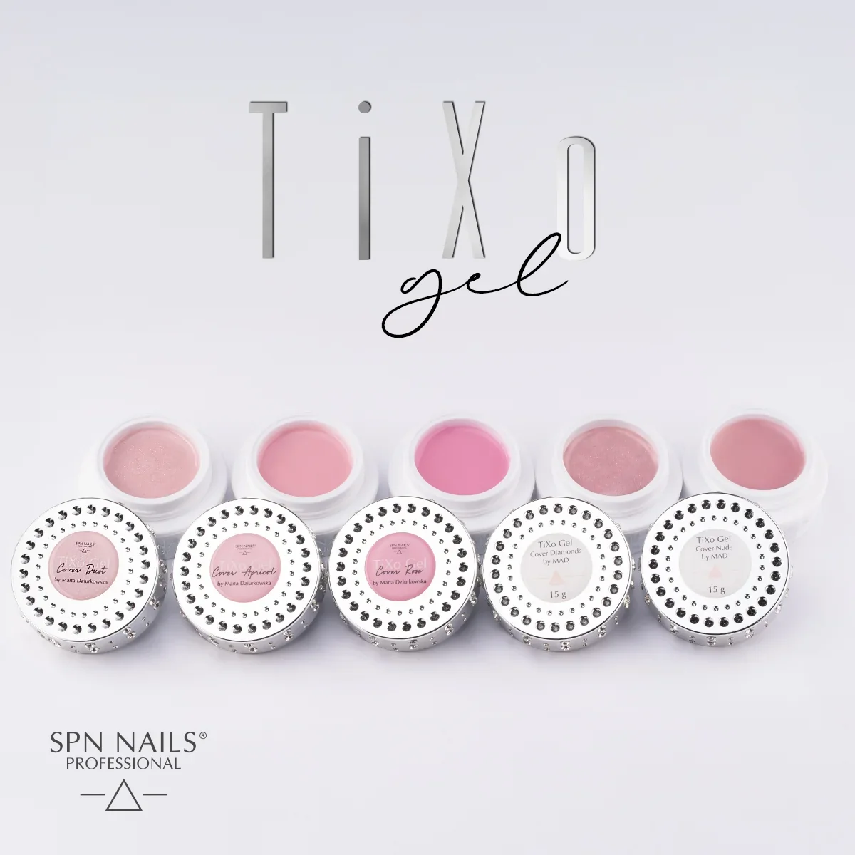 SPN Nails TiXo Builder Gel Cover Rose by Marta Dziurkowska - Image 7