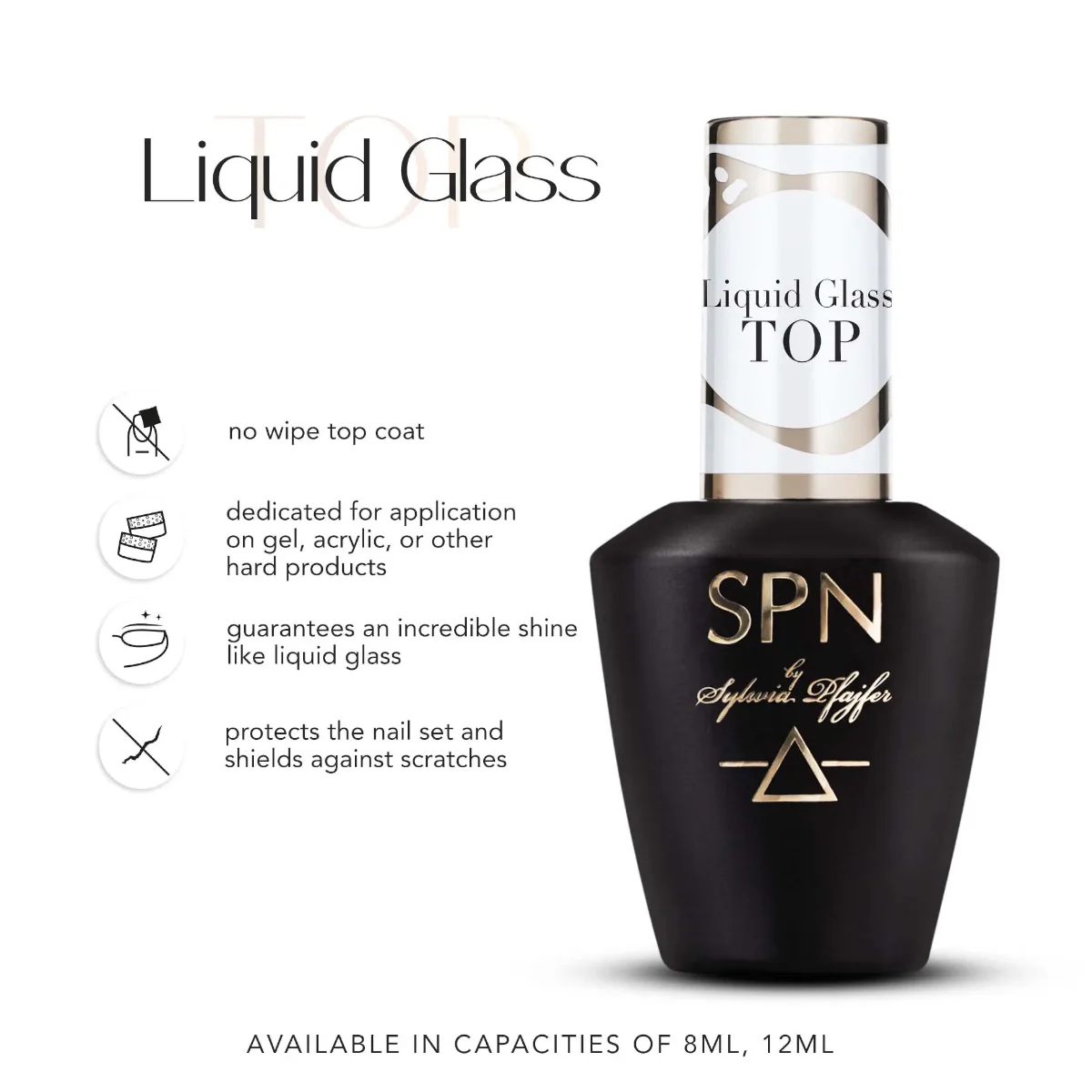 SPN Nails UV LaQ Liquid Glass Top - Image 2