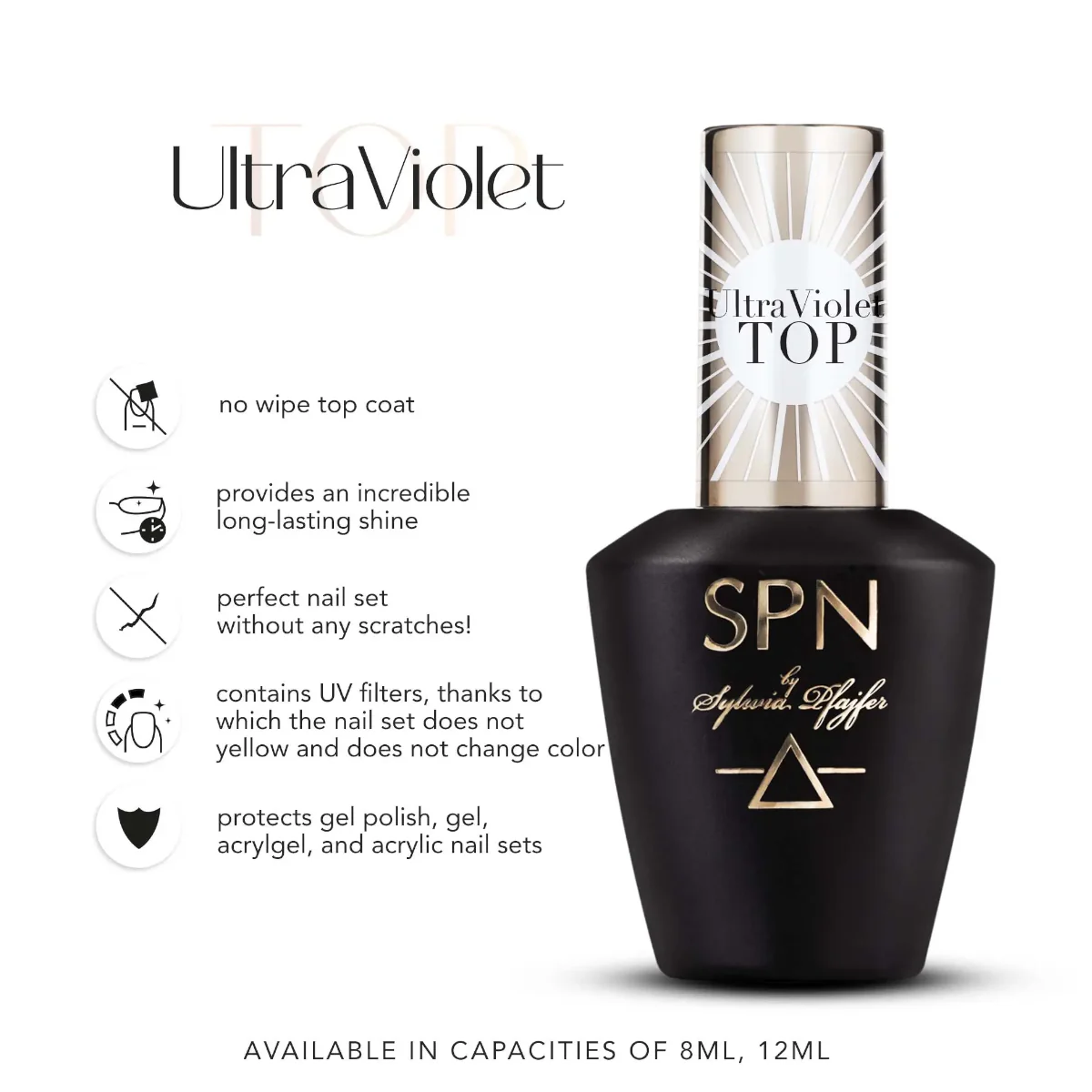 SPN Nails UV LaQ UltraViolet Top - Image 2