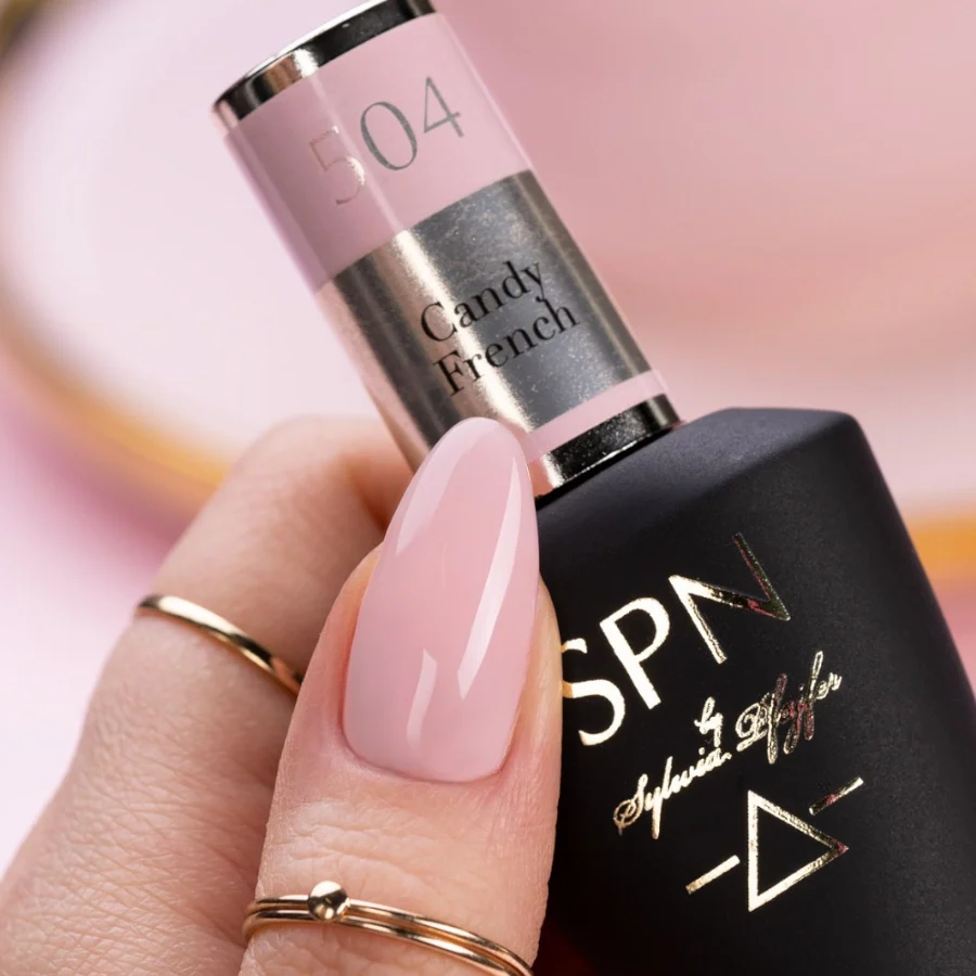 SPN Nails UV/LED Gel Polish 504 Candy French - Image 2