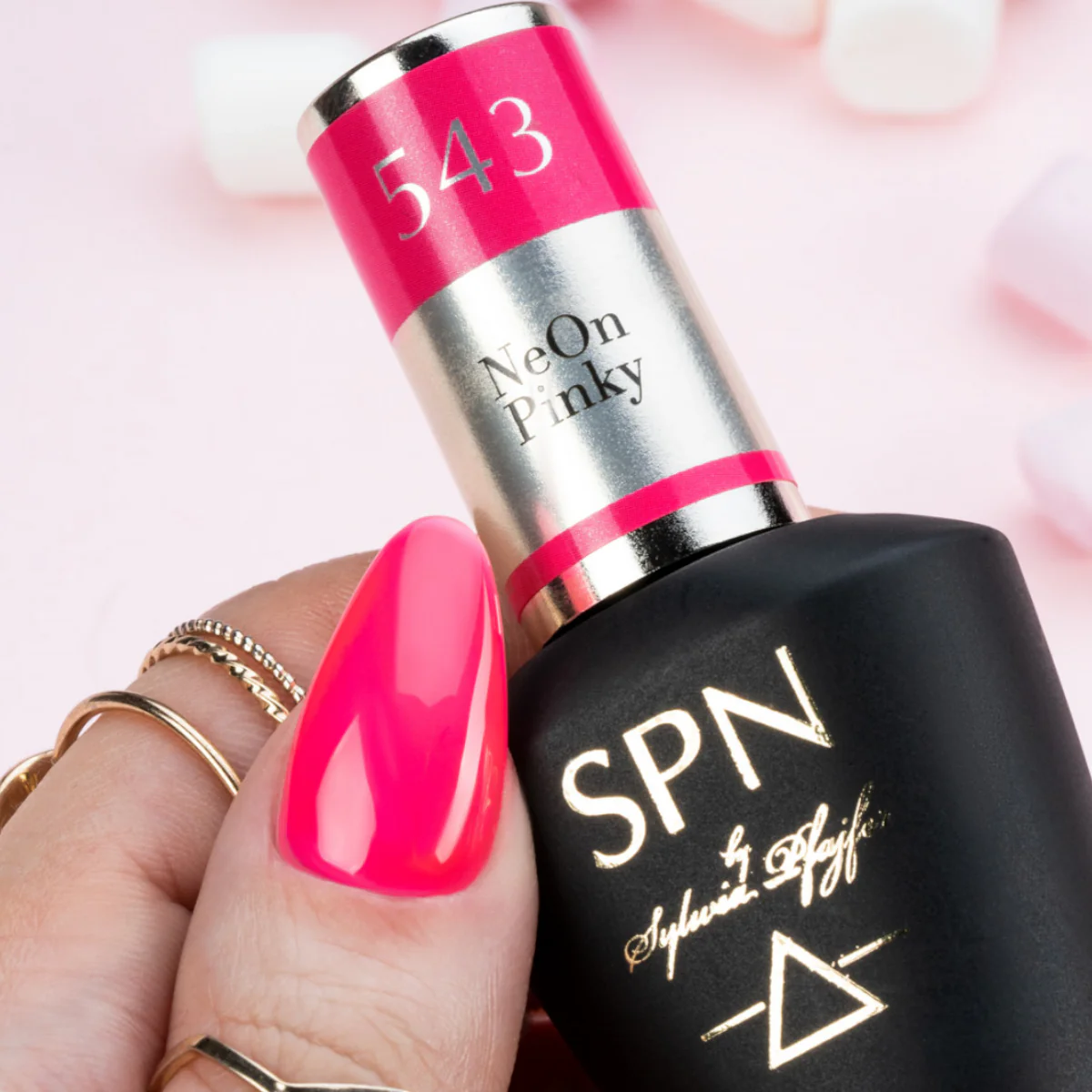 SPN Nails UV/LED Gel Polish 543 NeOn Pinky - Image 2