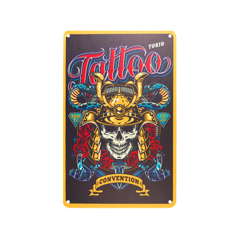 Tattoo Studio Decorative Board TA111 'Tokio Tattoo'