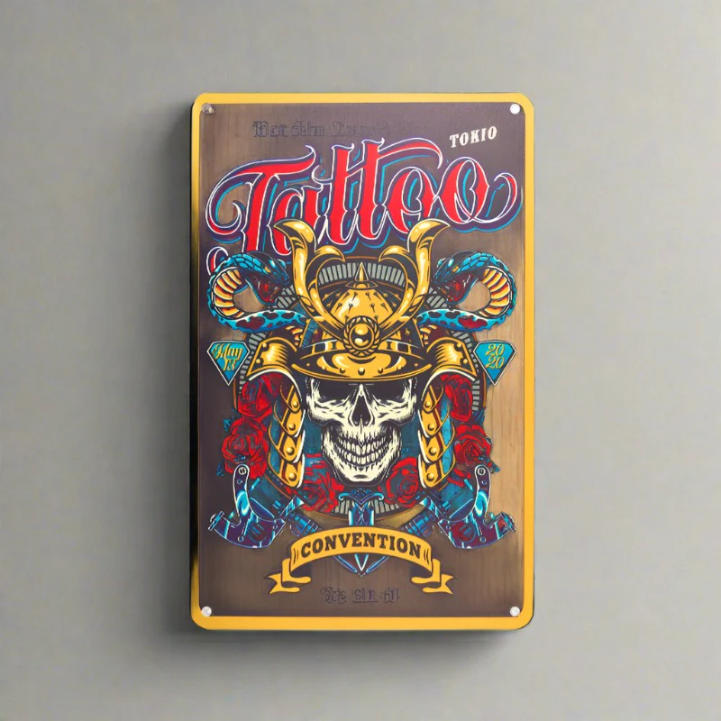 Tattoo Studio Decorative Board TA111 'Tokio Tattoo' - Image 2