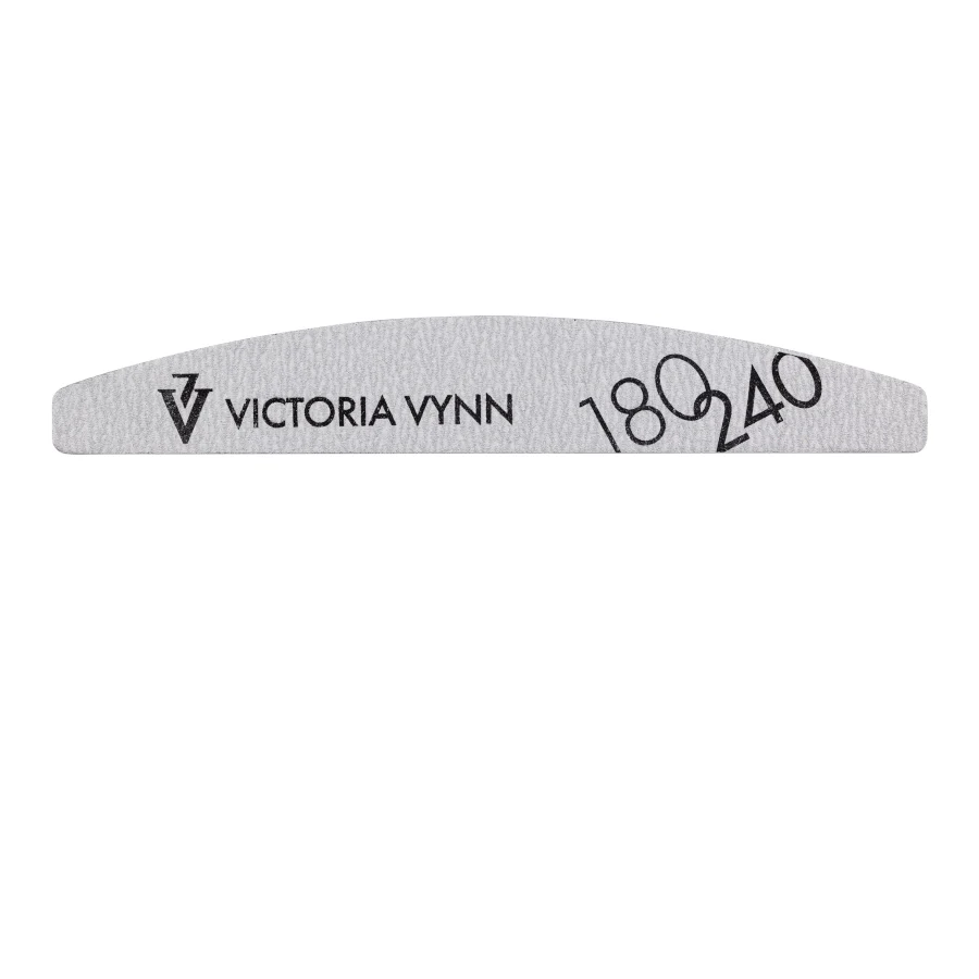Victoria Vynn Crescent Grey Nail Files 180/240 10pcs - Image 3
