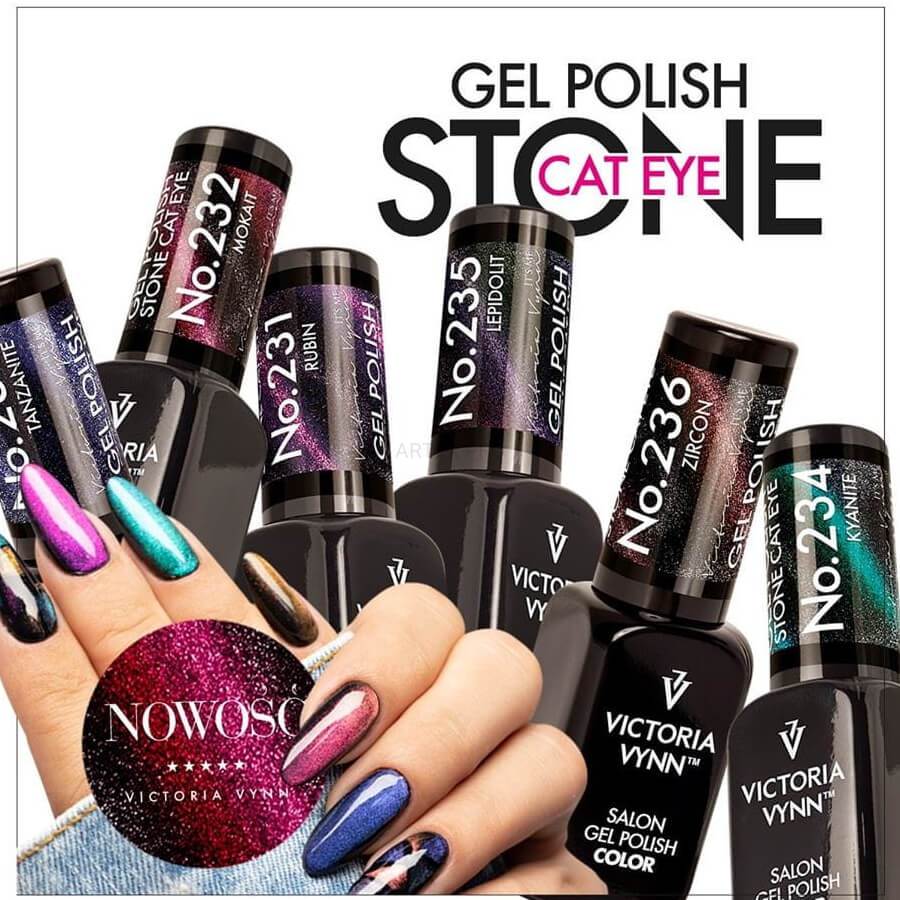 Victoria Vynn Gel Polish Color 234 Cat Eye Kyanite - Image 3